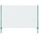 Vidaxl draadgaashek met palen 25x2 m staal groen