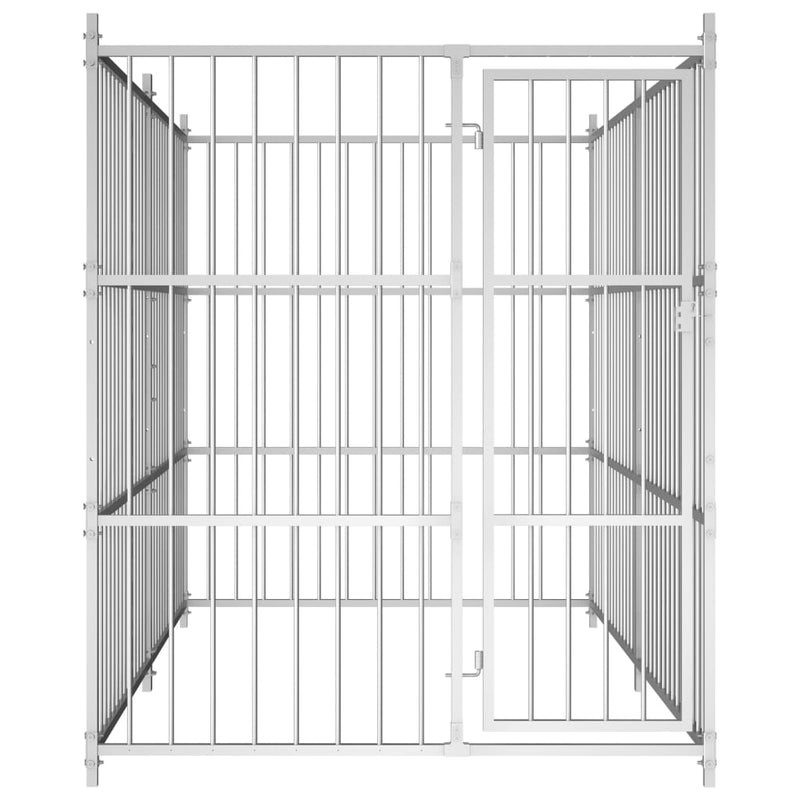 Afbeelding laden in galerijviewer, VidaXL Hondenkennel voor buiten 300x150x185 cm
