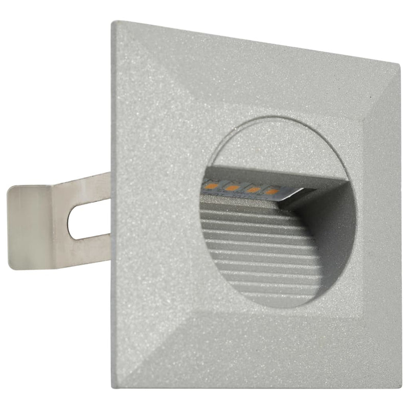 Afbeelding laden in galerijviewer, Vidaxl led-buitenwandlampen 6 st 2 w vierkant zilverkleurig
