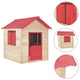 Vidaxl kinderspeelhuis vurenhout rood