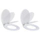 Vidaxl toiletbril met soft-closedeksel 2 st mdf wit