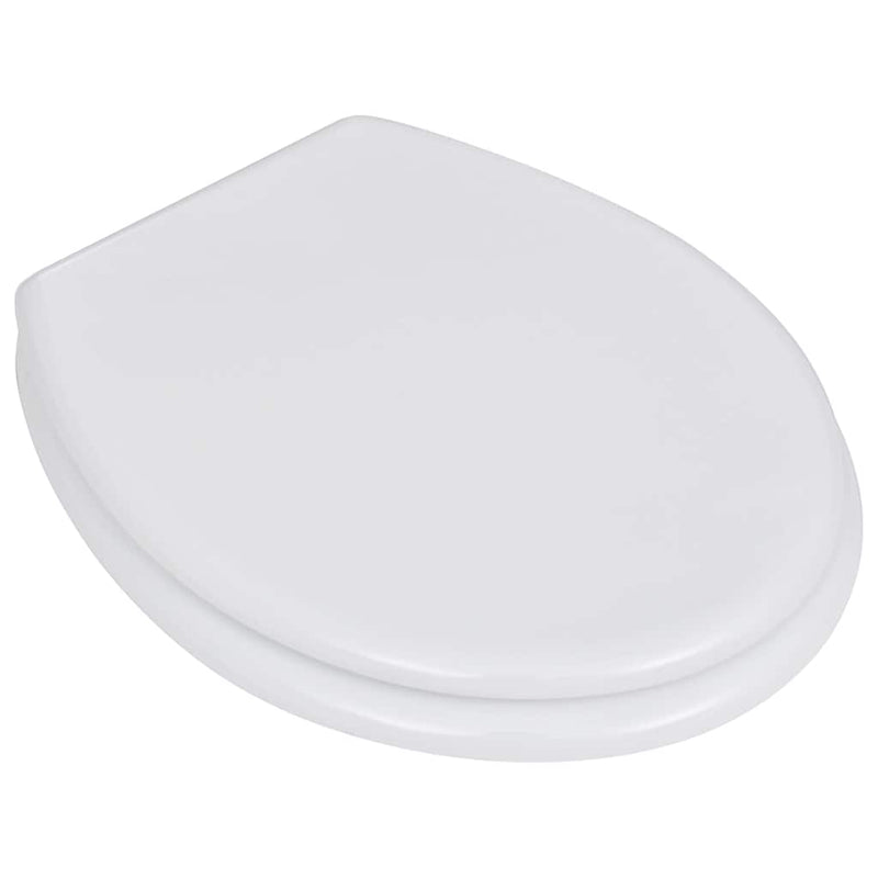 Afbeelding laden in galerijviewer, Vidaxl toiletbrillen met deksels 2 st mdf wit

