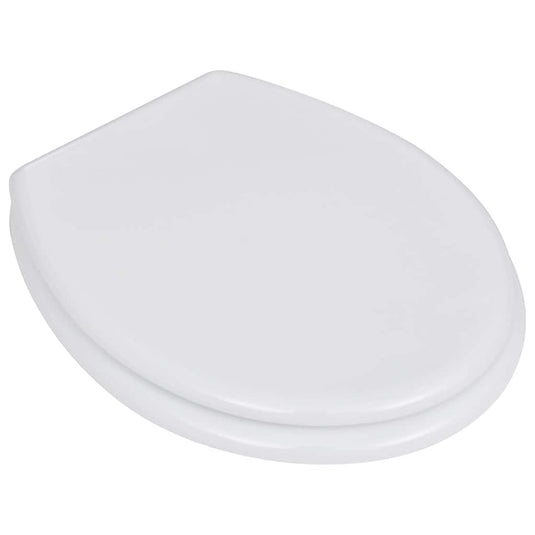 Vidaxl toiletbrillen met deksels 2 st mdf wit