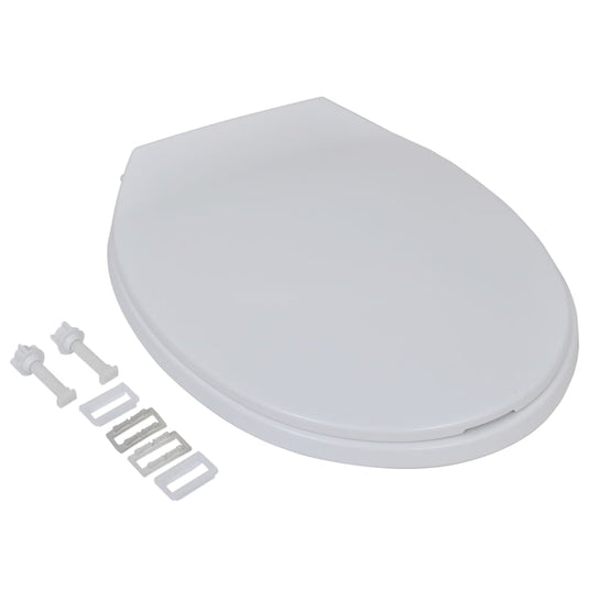 Vidaxl toiletbrillen met soft-close deksels 2 st kunststof wit
