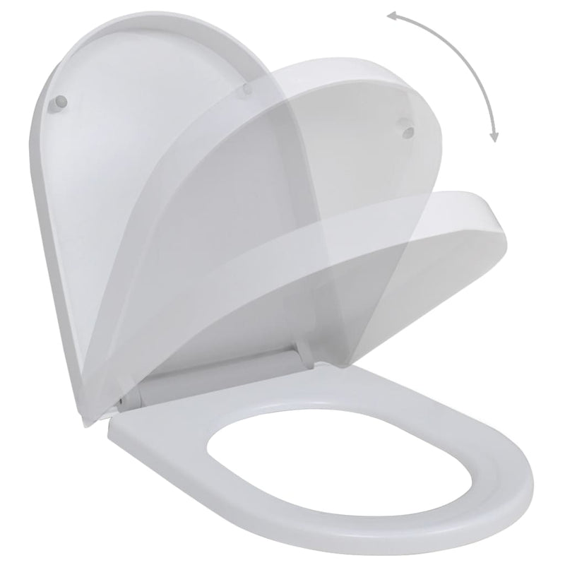 Afbeelding laden in galerijviewer, Vidaxl toiletbrillen met soft-close deksels 2 st kunststof wit
