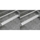 VidaXL Doucheafvoer 2 st rechthoekig lijn 830x140 mm roestvrij staal