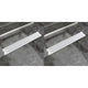 VidaXL Doucheafvoer 2 st rechthoekig golf 730x140 mm roestvrij staal