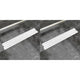 VidaXL Doucheafvoer 2 st rechthoekig bubbel 630x140 mm roestvrij staal