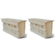 Vidaxl mussenhuizen 2 st 44x15,5x21,5 cm hout