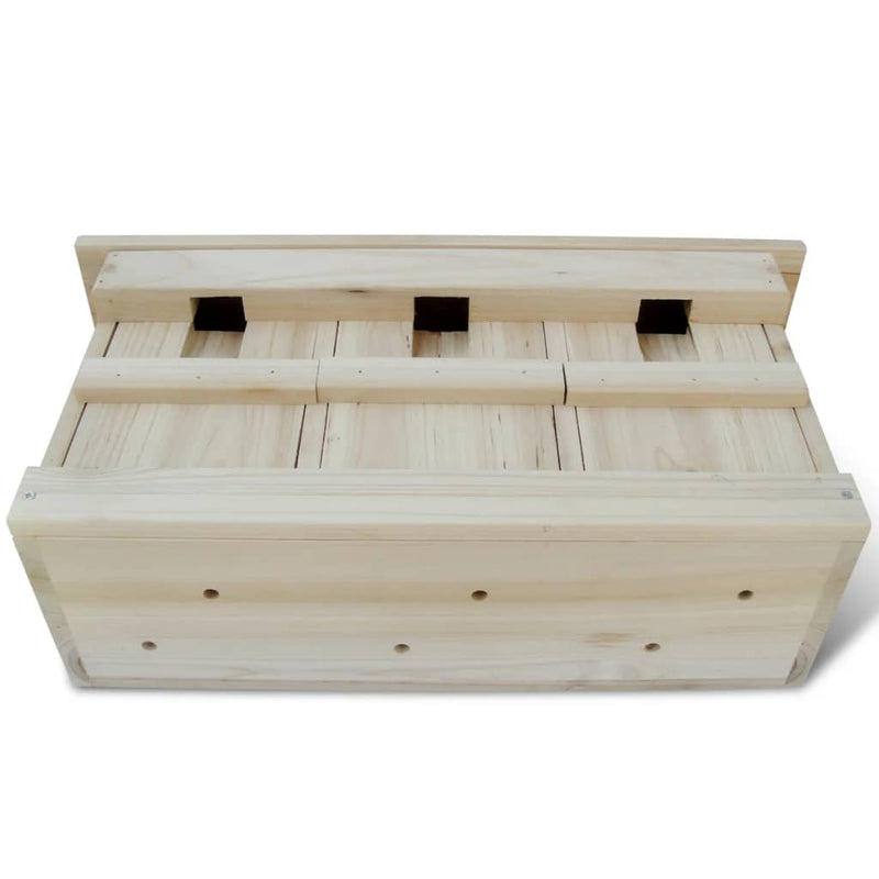 Afbeelding laden in galerijviewer, Vidaxl mussenhuizen 2 st 44x15,5x21,5 cm hout
