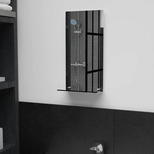 Vidaxl wandspiegel met schap 20x40 cm gehard glas