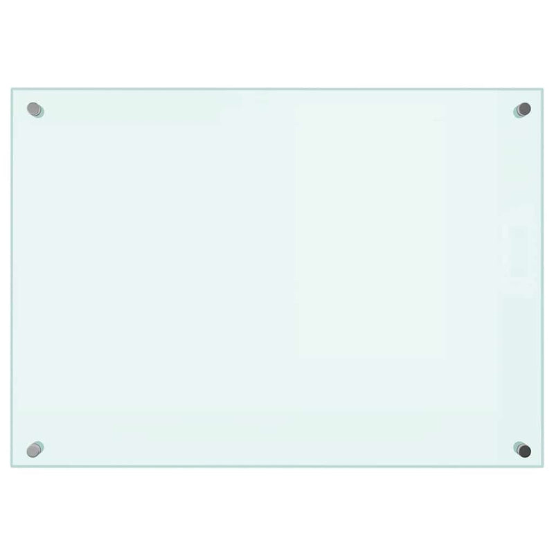 Afbeelding laden in galerijviewer, Vidaxl spatscherm keuken 70x50 cm gehard glas wit
