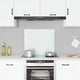 Vidaxl spatscherm keuken 70x60 cm gehard glas wit