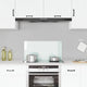 Vidaxl spatscherm keuken 80x40 cm gehard glas wit