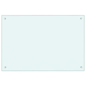 Vidaxl spatscherm keuken 90x60 cm gehard glas melkwit