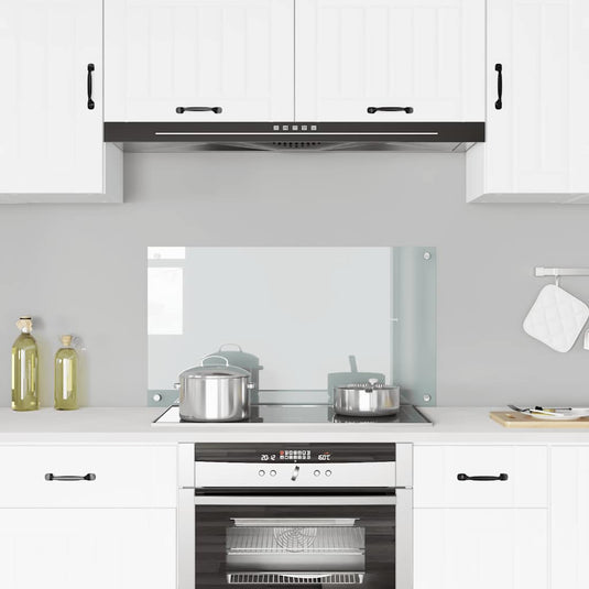 Vidaxl spatscherm keuken 90x50 cm gehard glas transparant