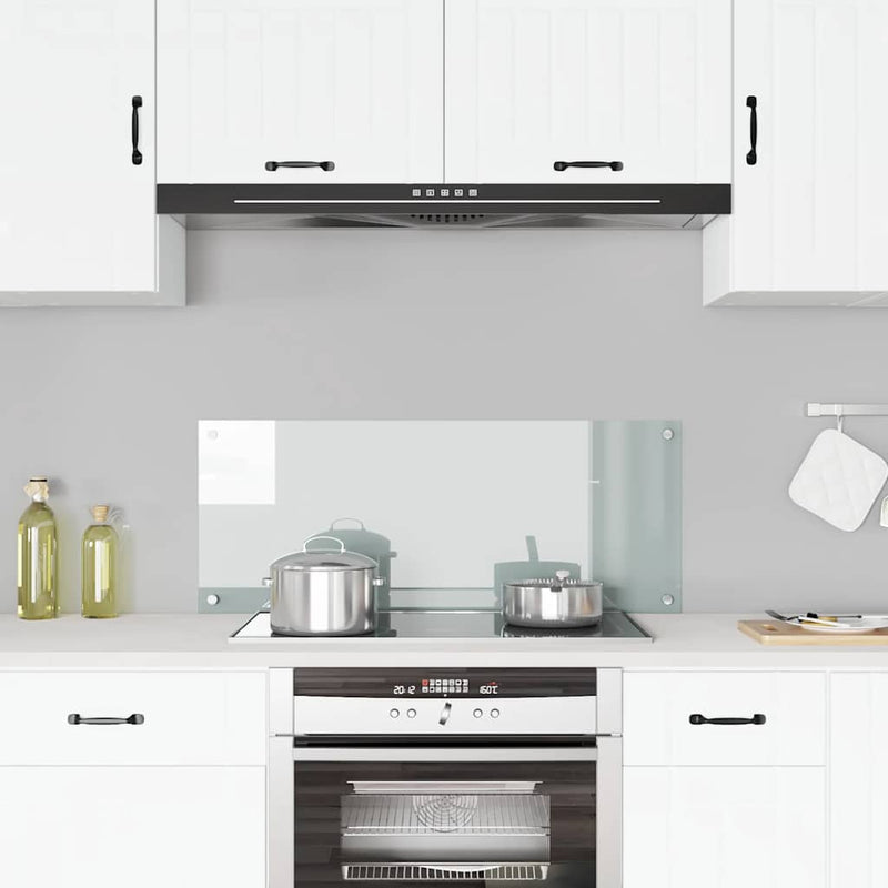 Afbeelding laden in galerijviewer, Vidaxl spatscherm keuken 100x40 cm gehard glas transparant
