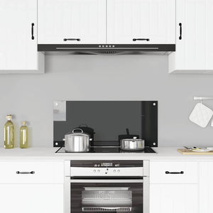 Vidaxl spatscherm keuken 90x40 cm gehard glas zwart