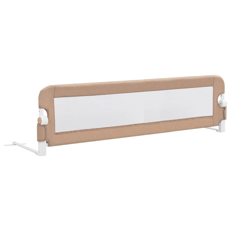 Afbeelding laden in galerijviewer, Vidaxl bedhekje peuter 150x42 cm polyester taupe
