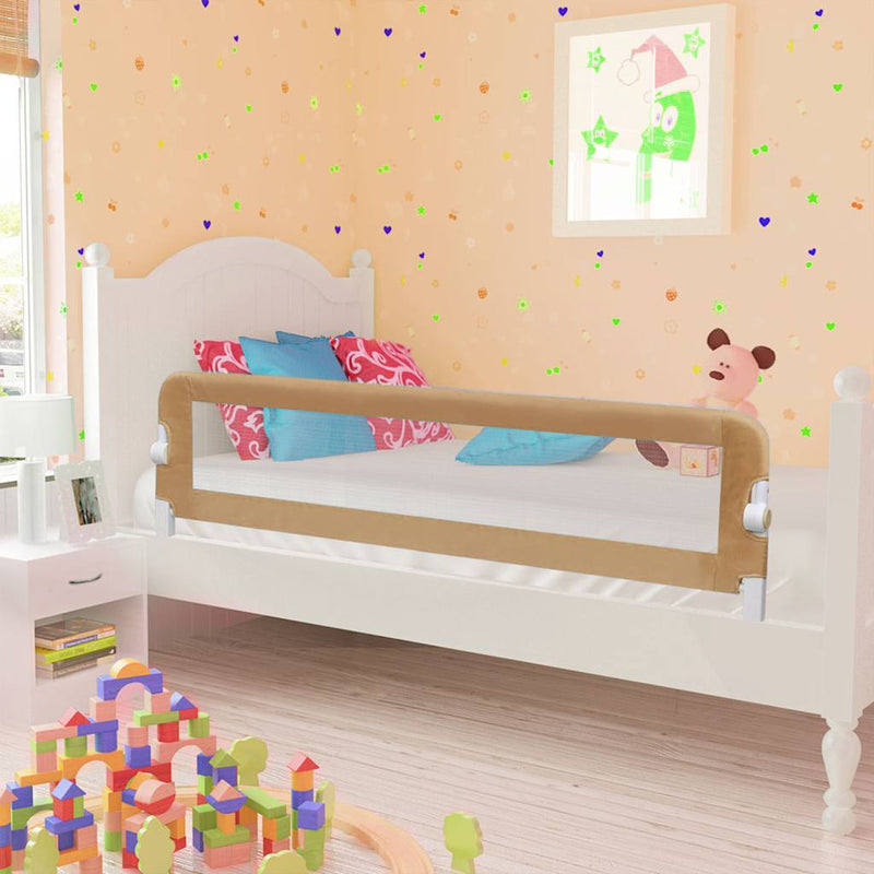Afbeelding laden in galerijviewer, Vidaxl bedhekje peuter 150x42 cm polyester taupe
