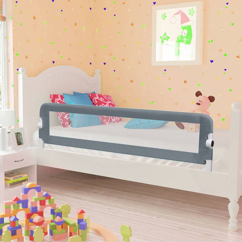 Afbeelding laden in galerijviewer, Vidaxl bedhekje peuter 150x42 cm polyester grijs
