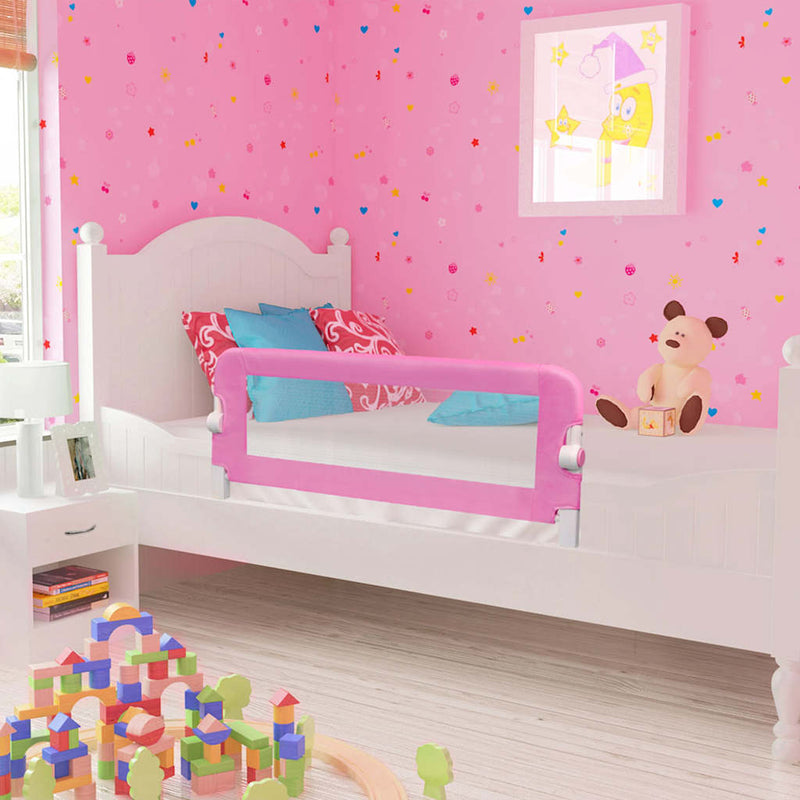 Afbeelding laden in galerijviewer, Vidaxl bedhekje peuter 120x42 cm polyester roze

