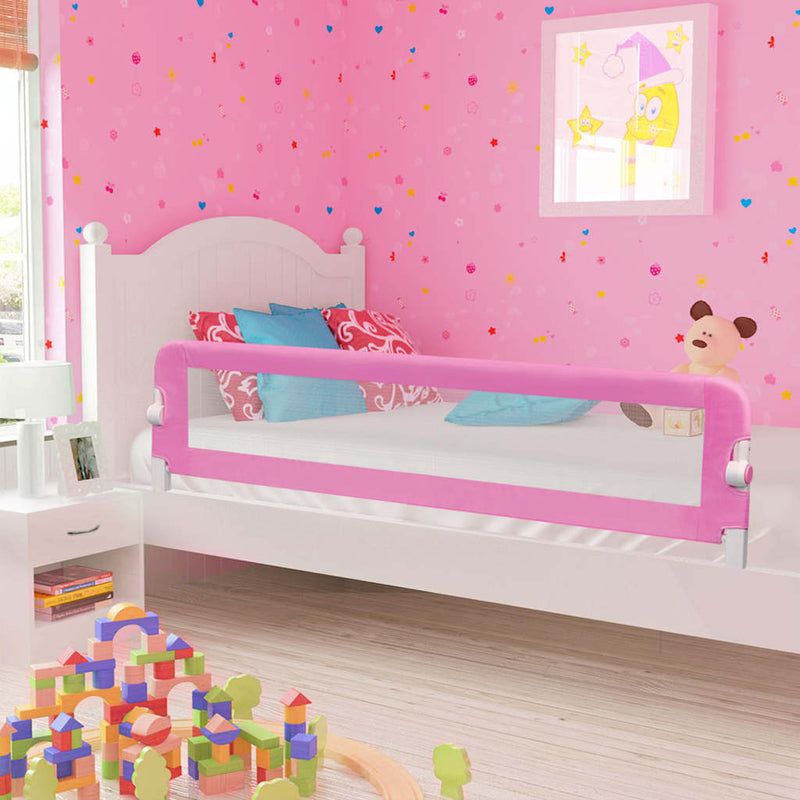 Afbeelding laden in galerijviewer, Vidaxl bedhekje peuter 180x42 cm polyester roze

