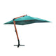 Vidaxl zweefparasol melia 300x400 cm groen