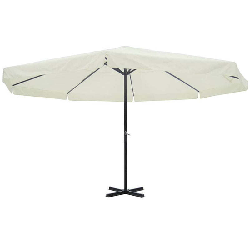 Afbeelding laden in galerijviewer, Vidaxl parasol samos 500 cm aluminium wit
