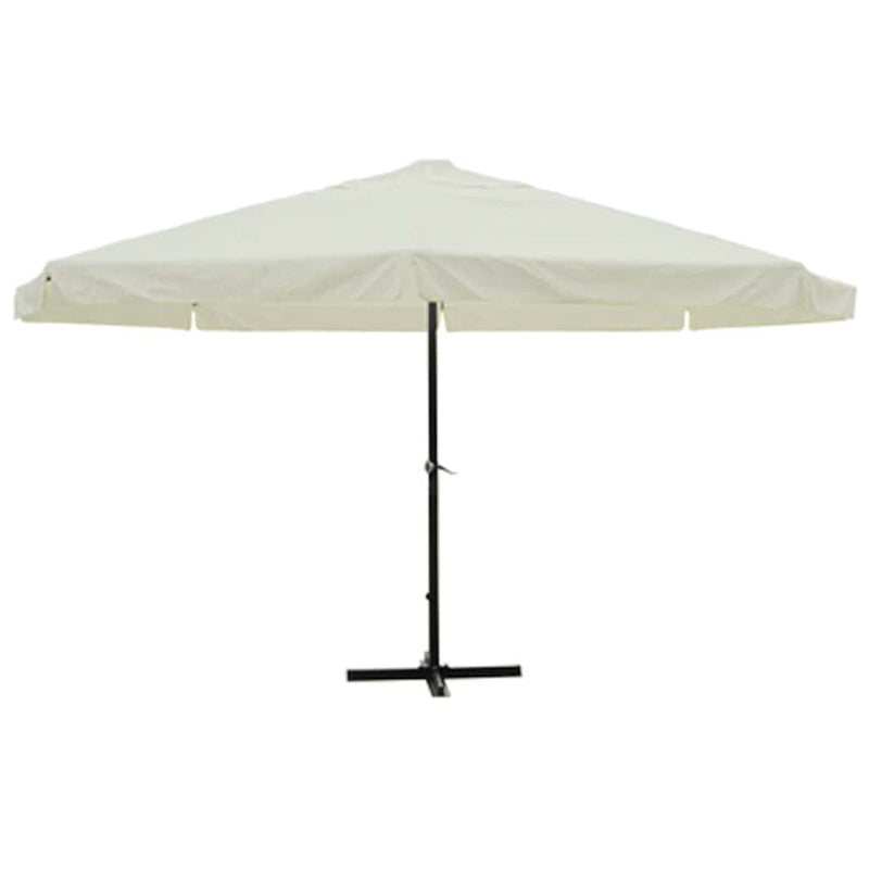 Afbeelding laden in galerijviewer, Vidaxl parasol samos 500 cm aluminium wit
