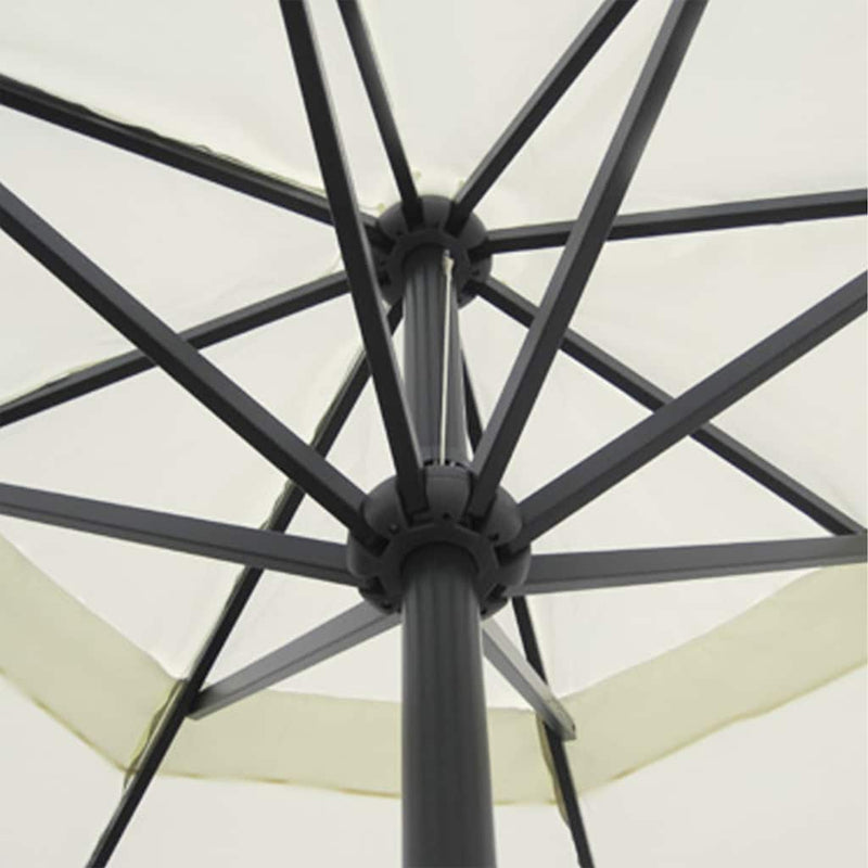 Afbeelding laden in galerijviewer, Vidaxl parasol samos 500 cm aluminium wit
