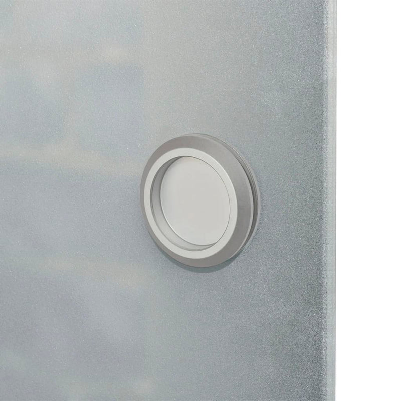 Afbeelding laden in galerijviewer, VidaXL Schuifdeur 178 cm glas en aluminium zilverkleurig
