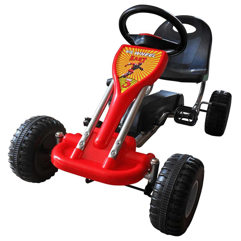 Afbeelding laden in galerijviewer, Vidaxl skelter met pedalen rood
