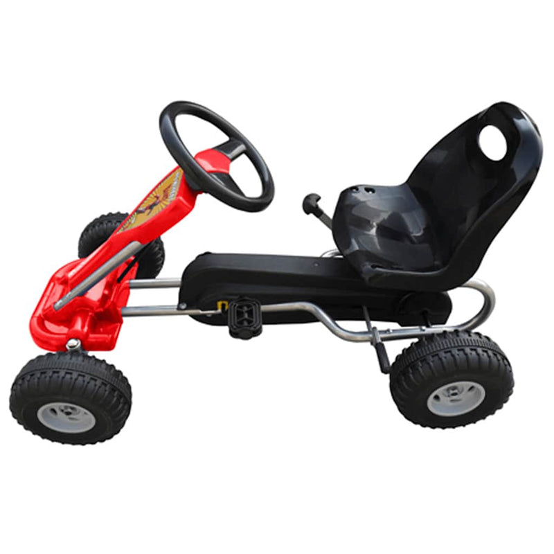 Afbeelding laden in galerijviewer, Vidaxl skelter met pedalen rood
