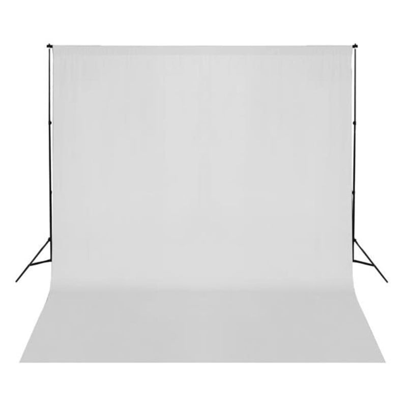 Afbeelding laden in galerijviewer, Vidaxl achtergrond zonder standaard 300x300 cm katoen wit
