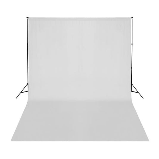 Vidaxl achtergrond zonder standaard 500x300 cm katoen wit