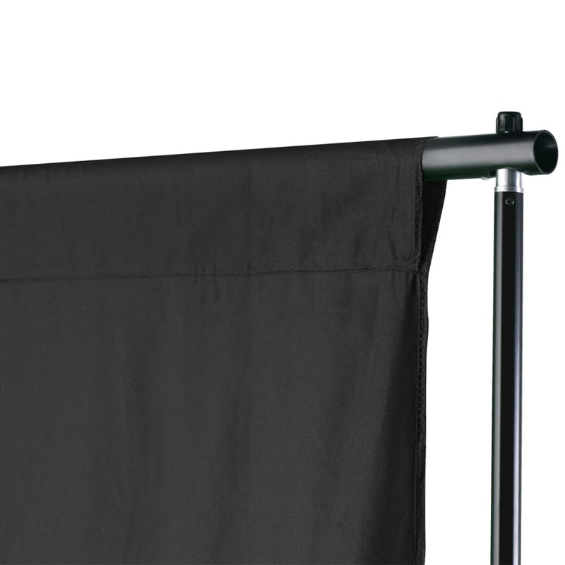 Afbeelding laden in galerijviewer, Vidaxl achtergrondsysteem 600x300 cm zwart
