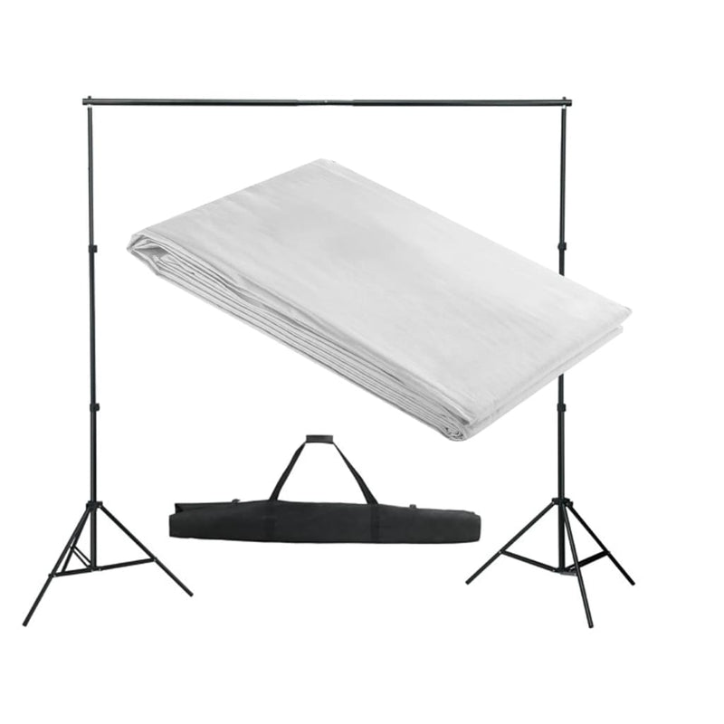 Afbeelding laden in galerijviewer, Vidaxl achtergrondsysteem 300x300 cm wit
