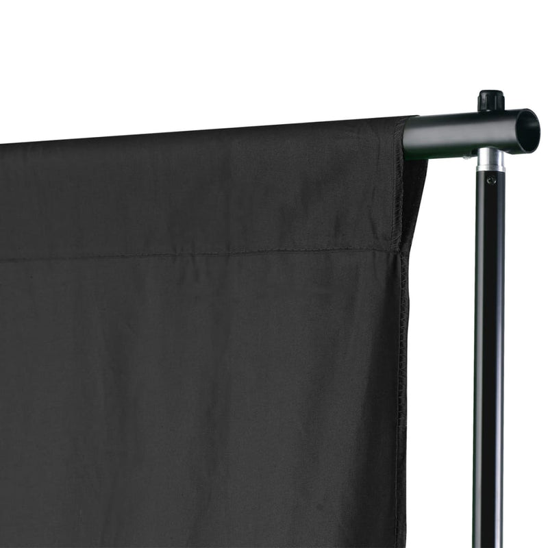 Afbeelding laden in galerijviewer, Vidaxl achtergrondsysteem 500x300 cm zwart
