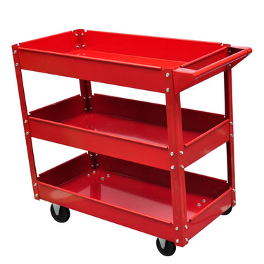 Vidaxl gereedschapswagen 100 kg rood