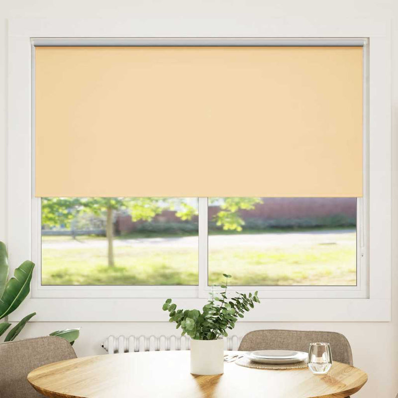 Afbeelding laden in galerijviewer, Vidaxl rolgordijn verduisterend 164,4 x 175 cm stofbreedte 160 cm beige

