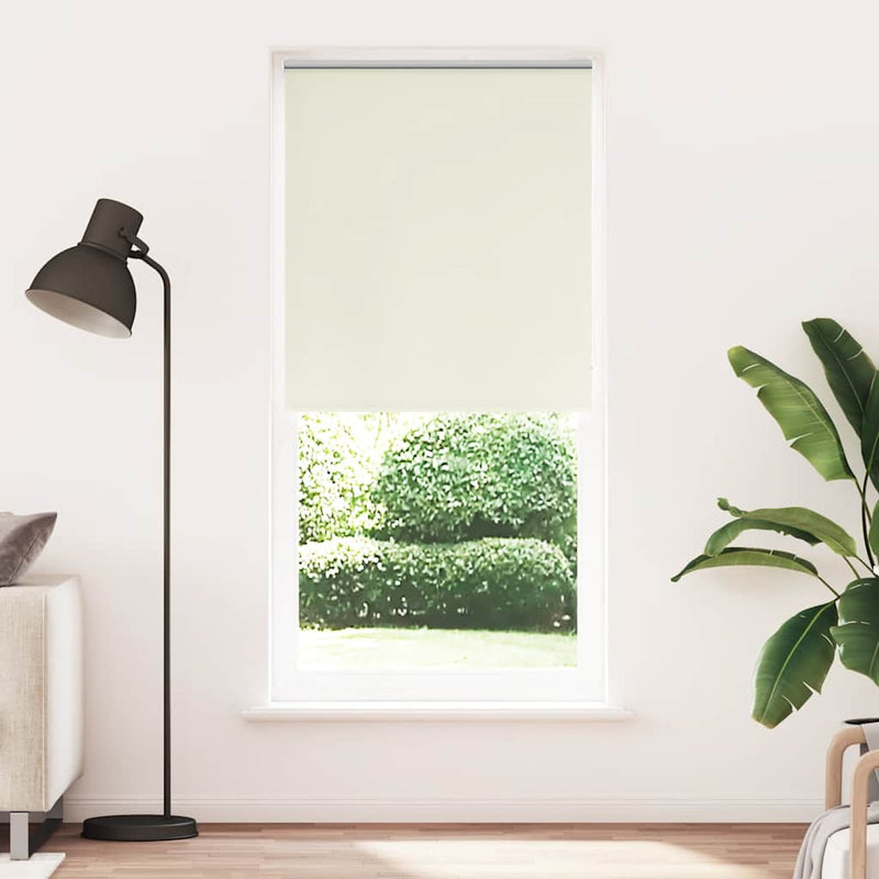 Afbeelding laden in galerijviewer, Vidaxl rolgordijn verduisterend 84,4 x 230 cm stofbreedte 80 cm gebroken wit
