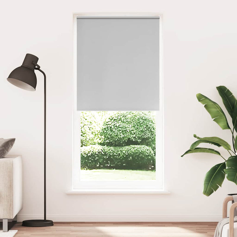 Afbeelding laden in galerijviewer, Vidaxl rolgordijn verduisterend 104,4 x 230 cm stofbreedte 100 cm grijs
