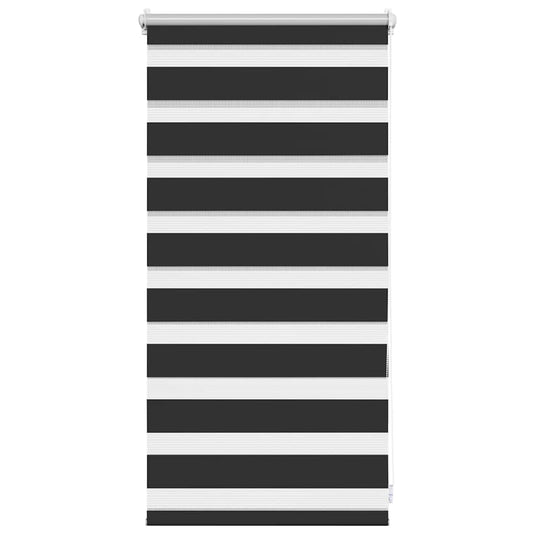Vidaxl zebra rolgordijn 40,9 x 100 cm stofbreedte 36,7 cm zwart