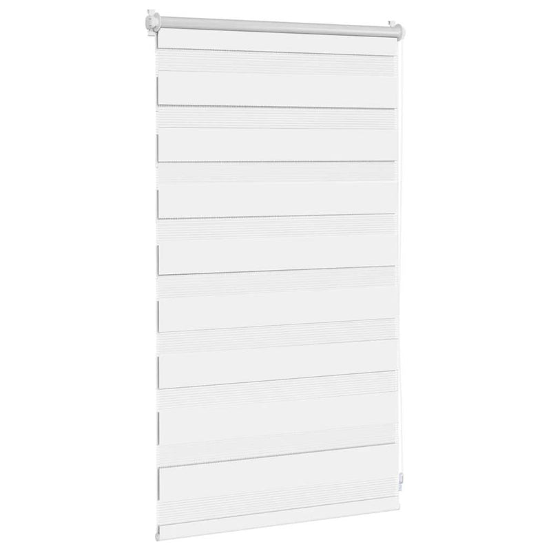 Afbeelding laden in galerijviewer, Vidaxl zebra rolgordijn 50,9 x 100 cm stofbreedte 46,7 cm wit
