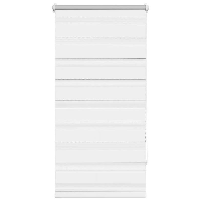 Afbeelding laden in galerijviewer, Vidaxl zebra rolgordijn 60,9 x 120 cm stofbreedte 56,7 cm wit
