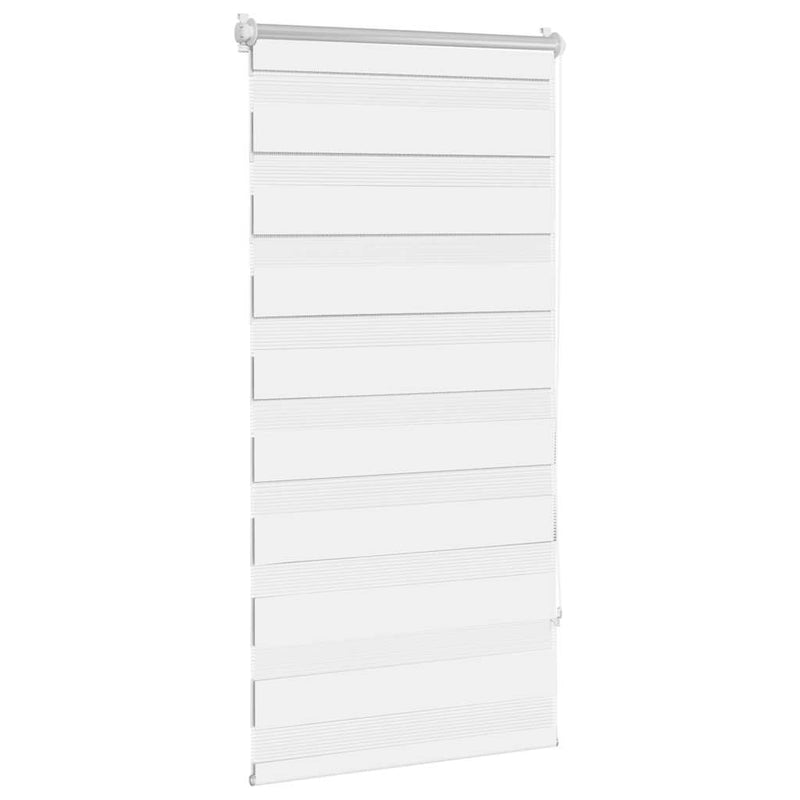 Afbeelding laden in galerijviewer, Vidaxl zebra rolgordijn 60,9 x 120 cm stofbreedte 56,7 cm wit
