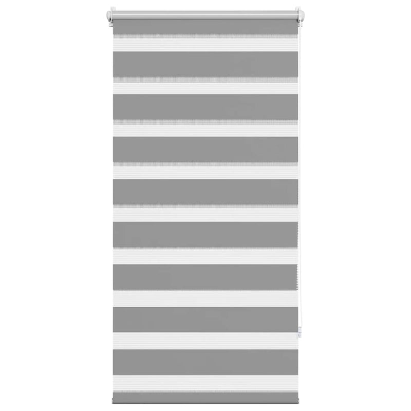 Afbeelding laden in galerijviewer, Vidaxl zebra rolgordijn 60,9 x 120 cm stofbreedte 56,7 cm grijs
