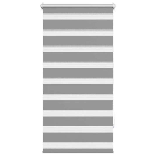 Vidaxl zebra rolgordijn 60,9 x 120 cm stofbreedte 56,7 cm grijs
