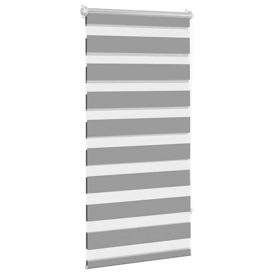 Vidaxl zebra rolgordijn 60,9 x 120 cm stofbreedte 56,7 cm grijs